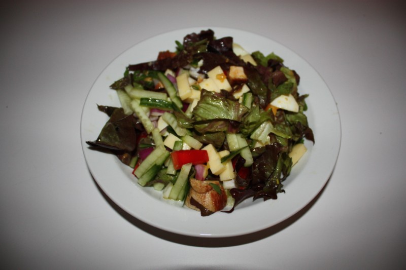 Salat med kylling Salat med kylling