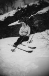En pust i bakken på skitur